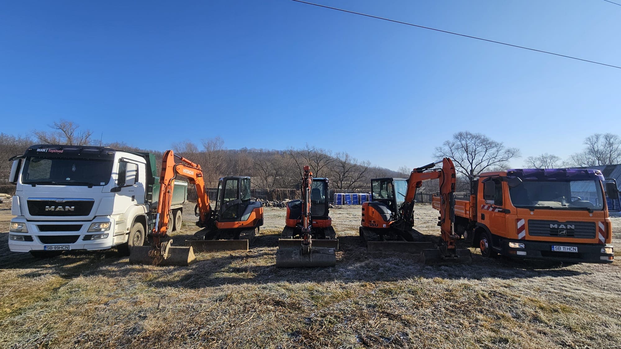Flota completă de utilaje și autobasculante HCN Construct